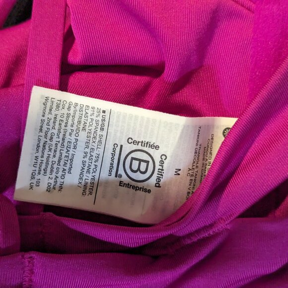 Athleta Triangle Tankini A-C // NWT // Electric Fuchsia Medium - Picture 3 of 7